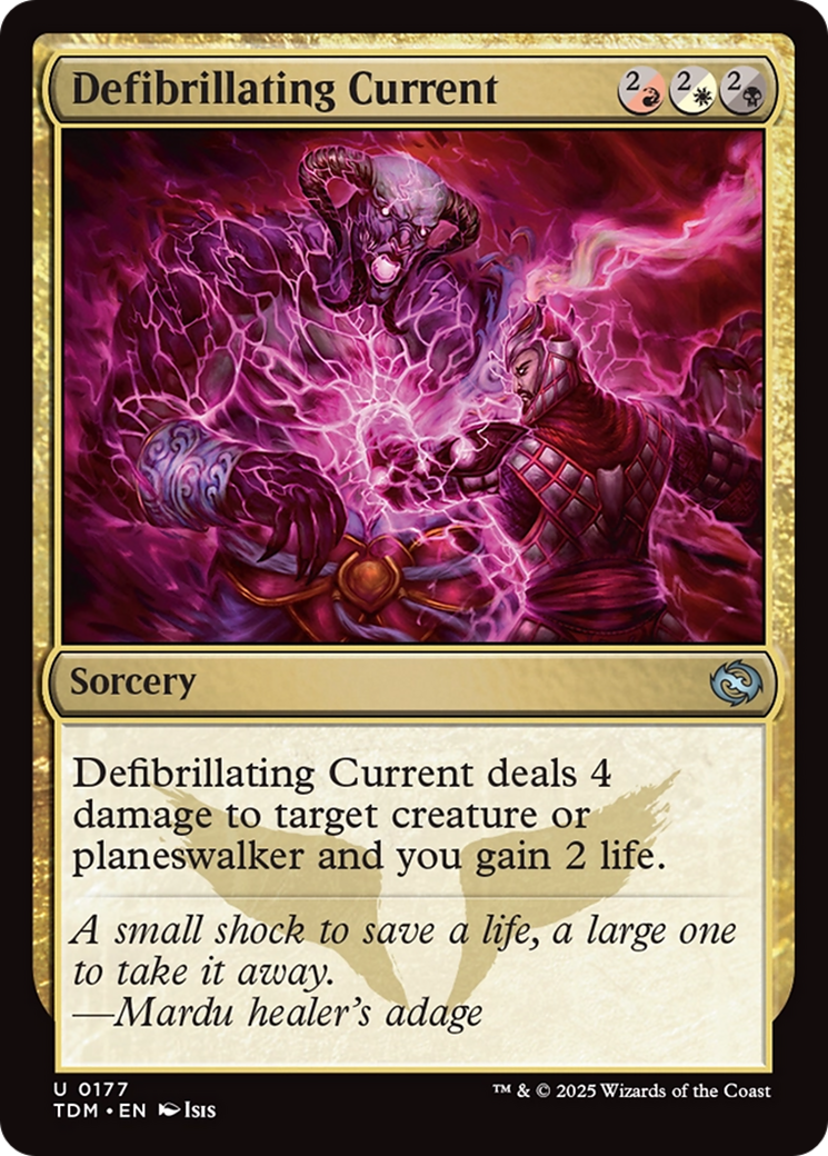 Defibrillating Current (TDM-177) [Tarkir: Dragonstorm] Foil