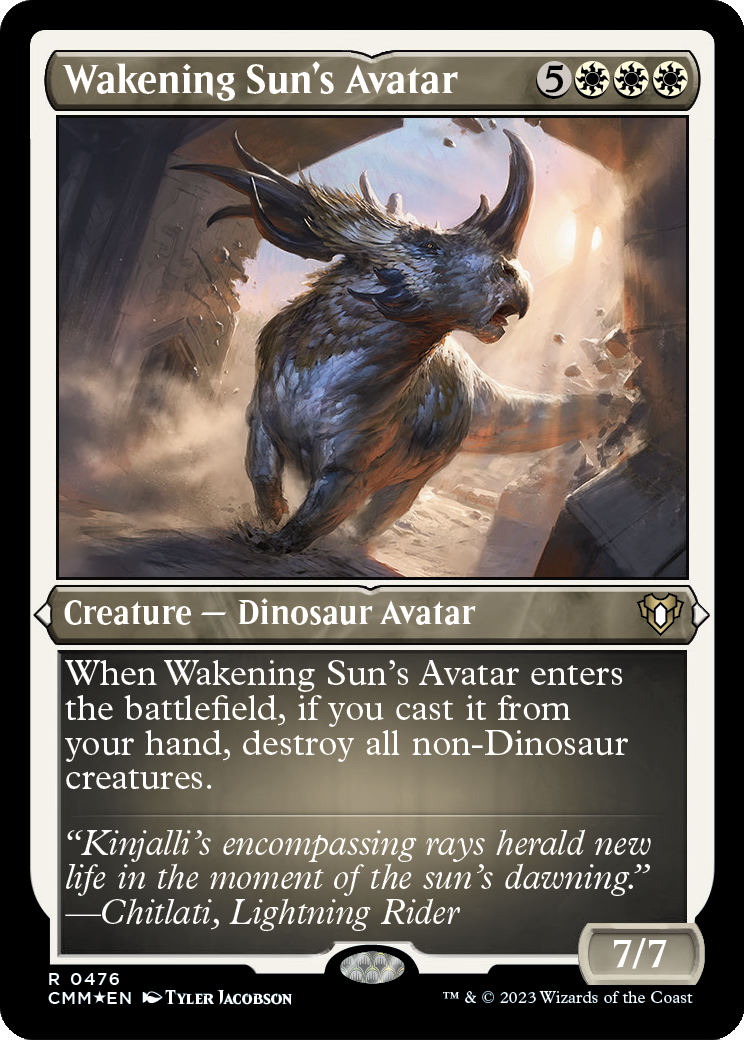 Wakening Sun's Avatar (Foil Etched) (CMM-476) [Commander Masters] Foil