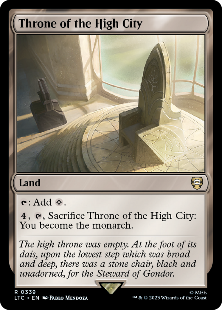 Throne of the High City (LTC-339) [Tales of Middle-earth Commander]
