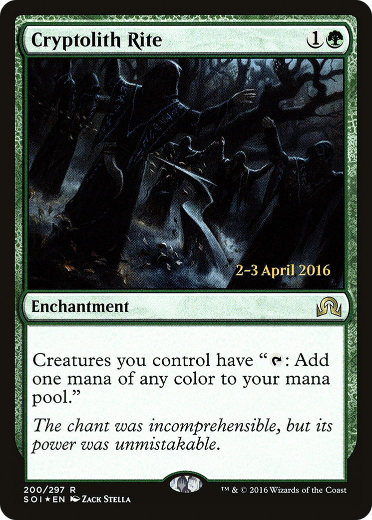 Cryptolith Rite (PRE-200S) [Shadows over Innistrad Promos] Foil