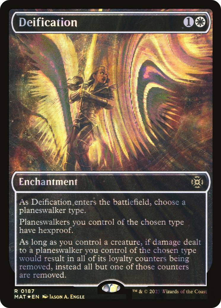 Deification (Halo Foil) (MAT-187) (Showcase) [March of the Machine: The Aftermath] Foil
