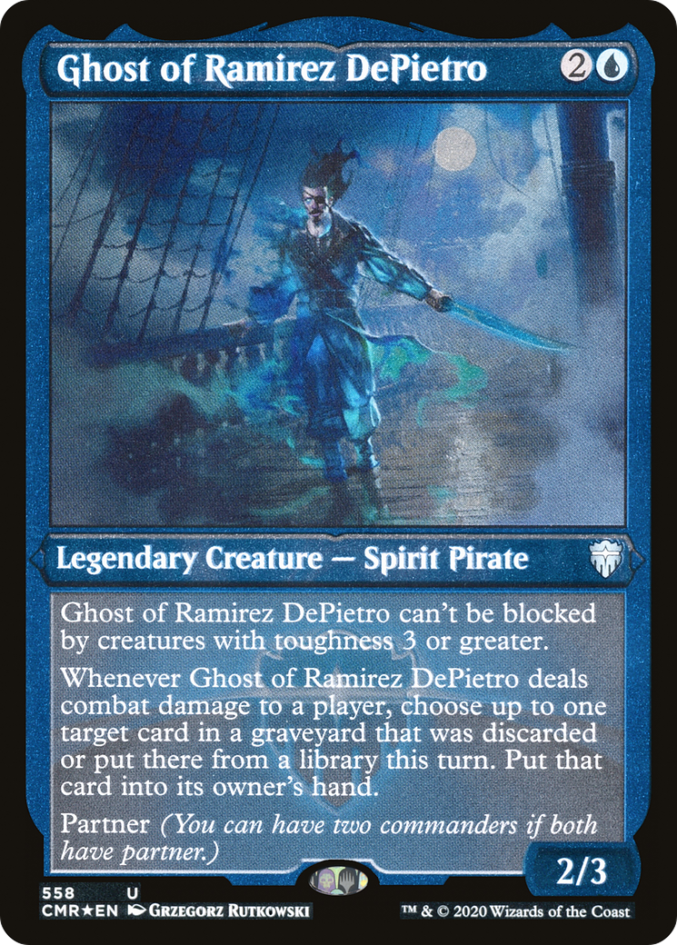 Ghost of Ramirez DePietro (Foil Etched) (CMR-558) [Commander Legends] Foil
