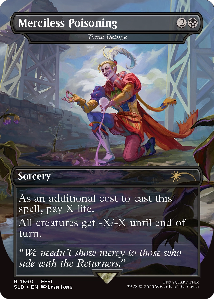 Toxic Deluge (SLD-1860) (Borderless) [Secret Lair Drop] Foil