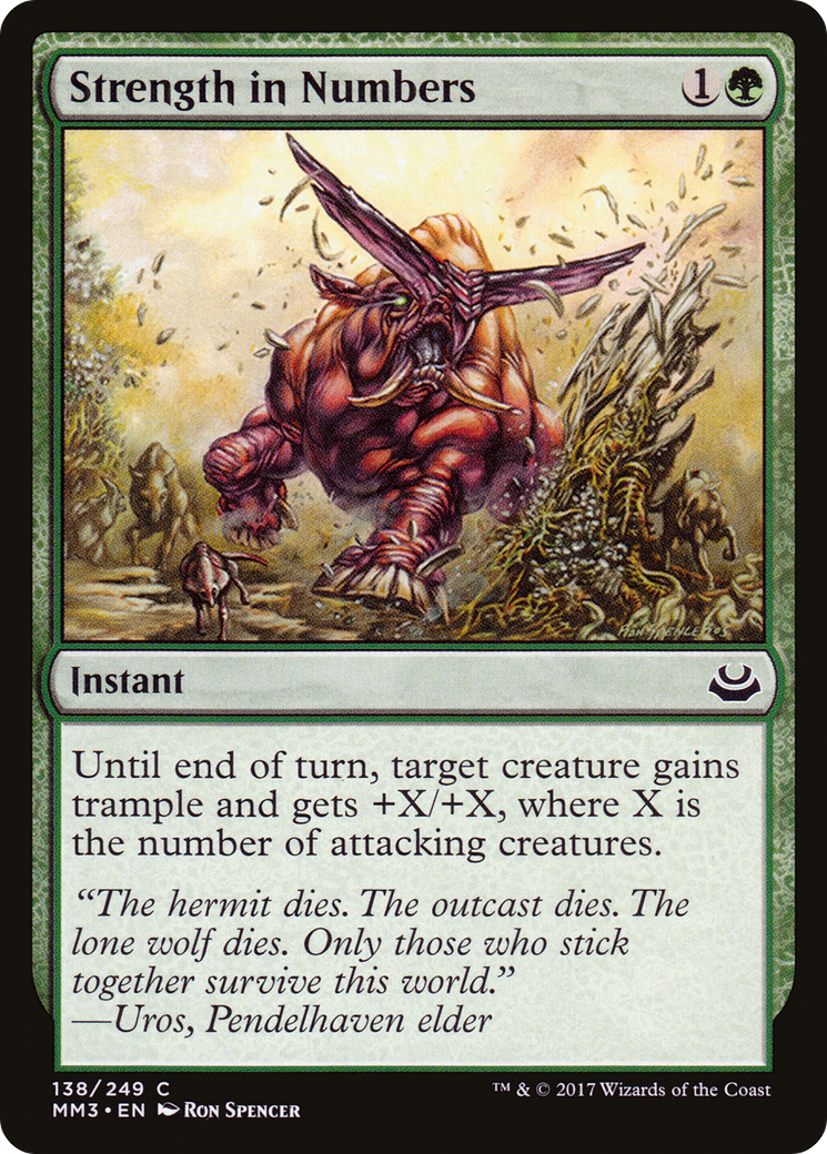 Strength in Numbers (MM3-138) [Modern Masters 2017] Foil