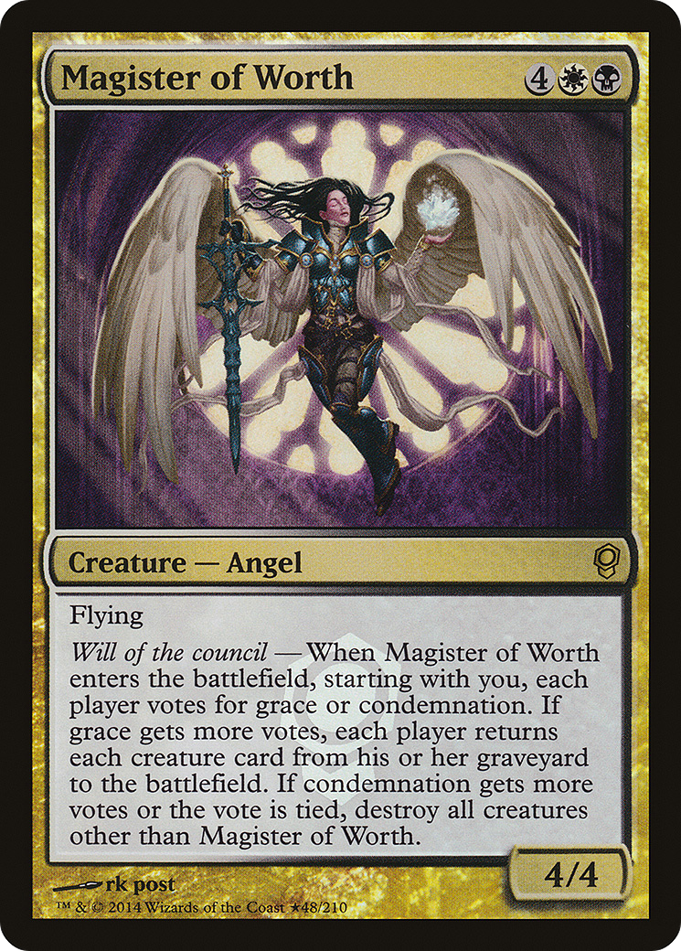 Magister of Worth (LARP-048) [Conspiracy Promos] Foil