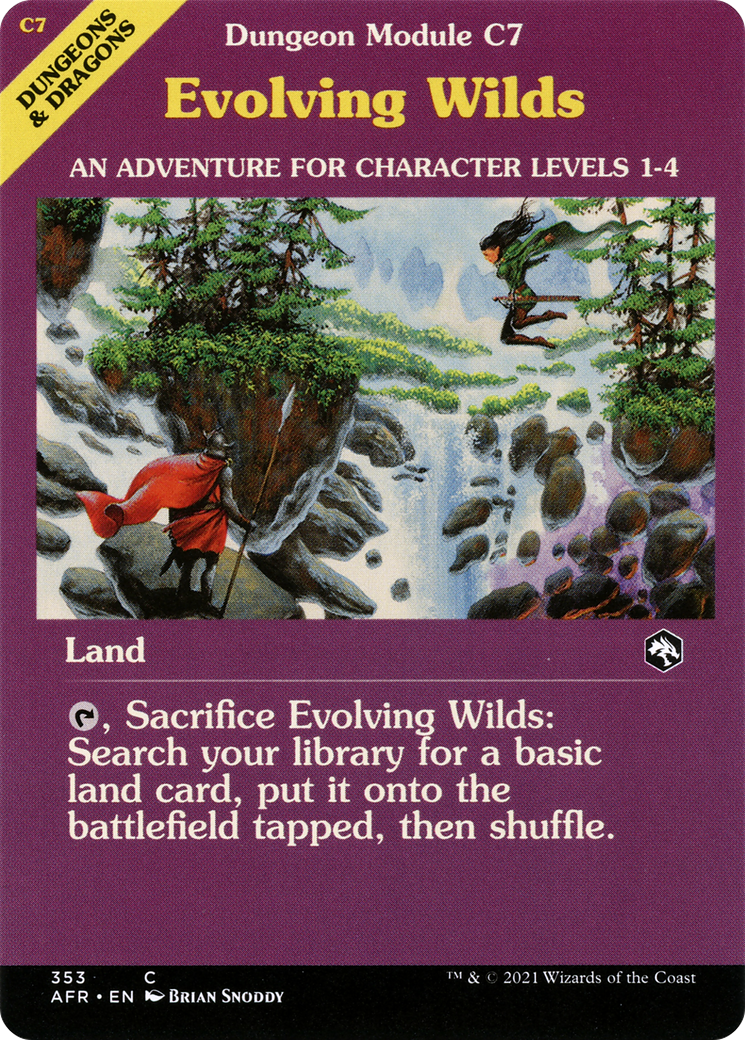 Evolving Wilds (Dungeon Module) (AFR-353) (Showcase) [Adventures in the Forgotten Realms] Foil