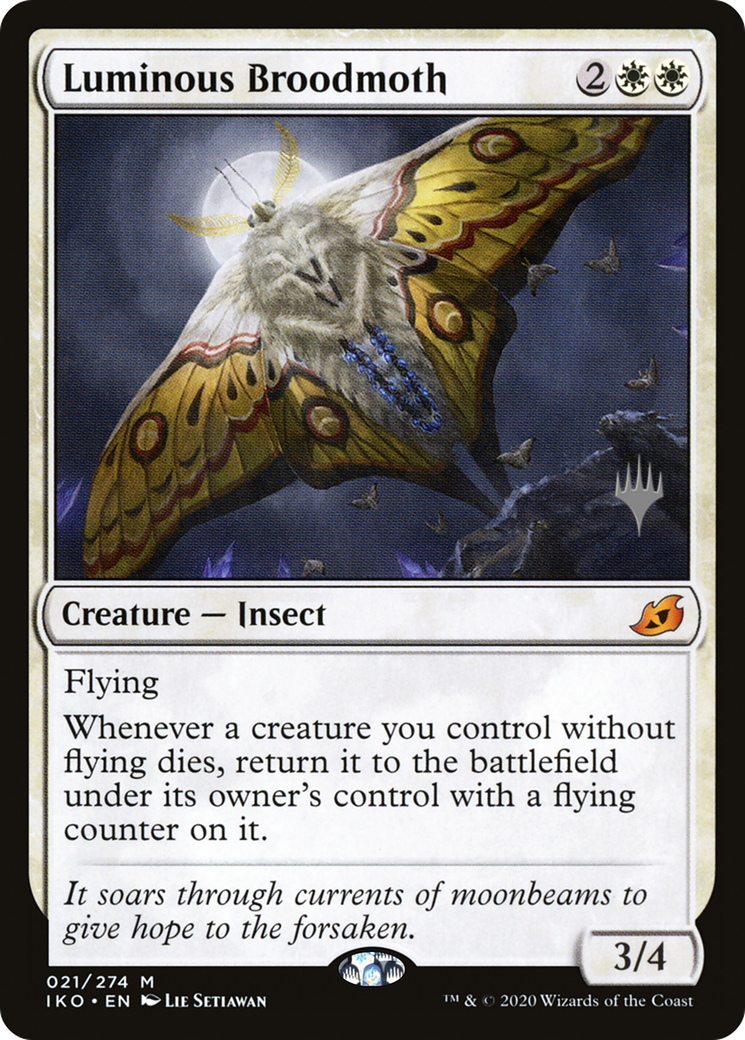 Luminous Broodmoth (PPIKO-021) [Promo Pack: Ikoria: Lair of Behemoths Promos]