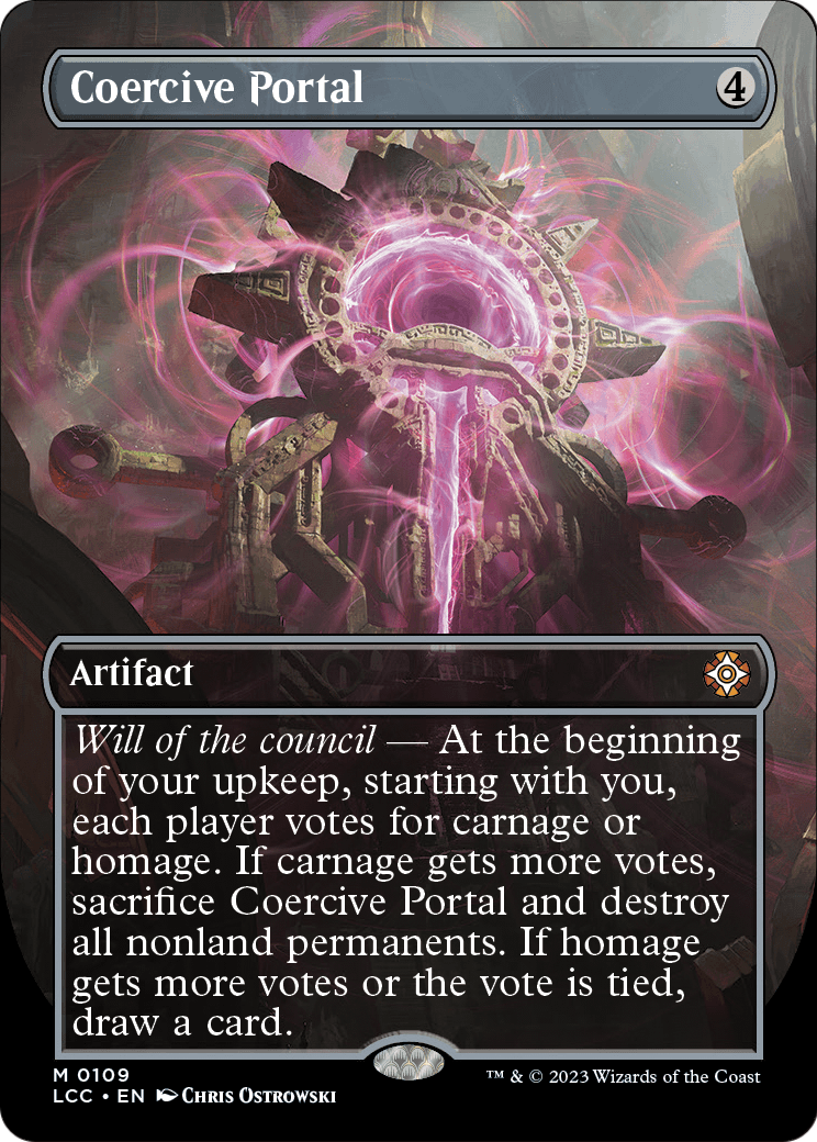 Coercive Portal (Borderless) (LCC-109) [The Lost Caverns of Ixalan Commander]