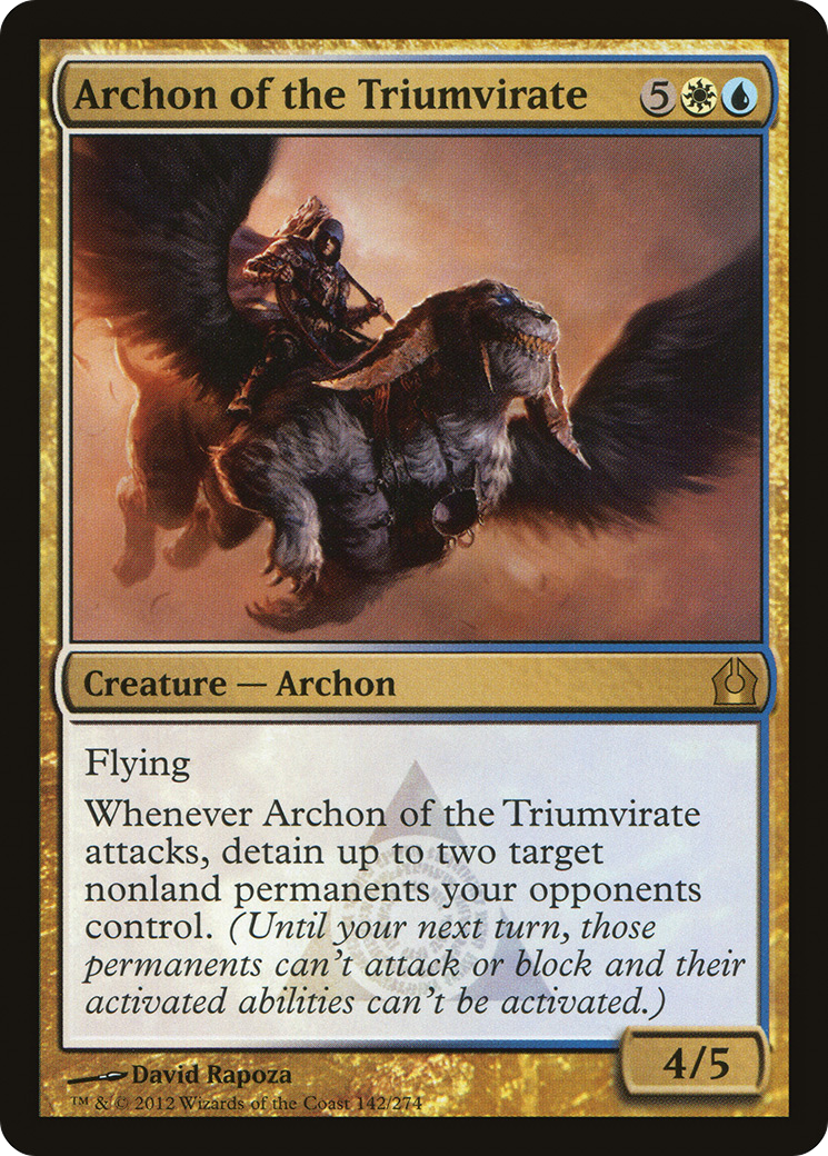 Archon of the Triumvirate (RTR-142) [Return to Ravnica]