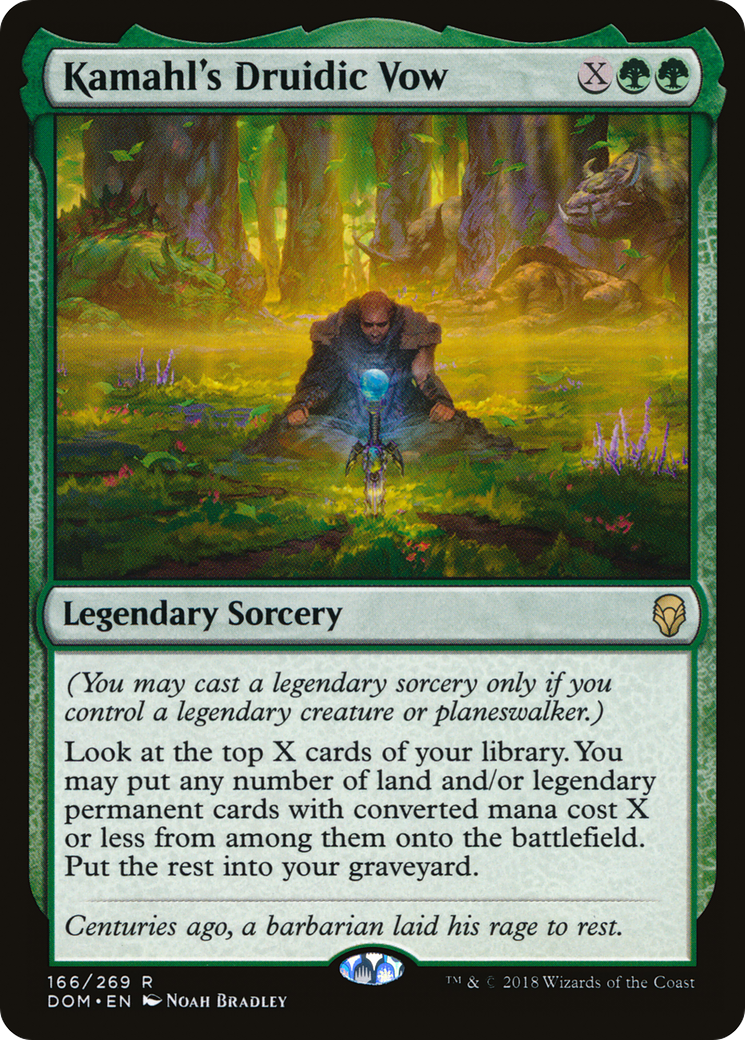 Kamahl's Druidic Vow (DOM-166) [Dominaria] Foil