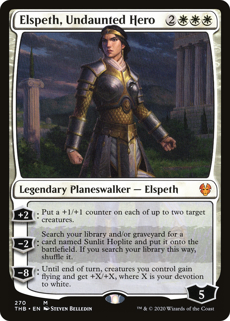Elspeth, Undaunted Hero (THB-270) [Theros Beyond Death] Foil