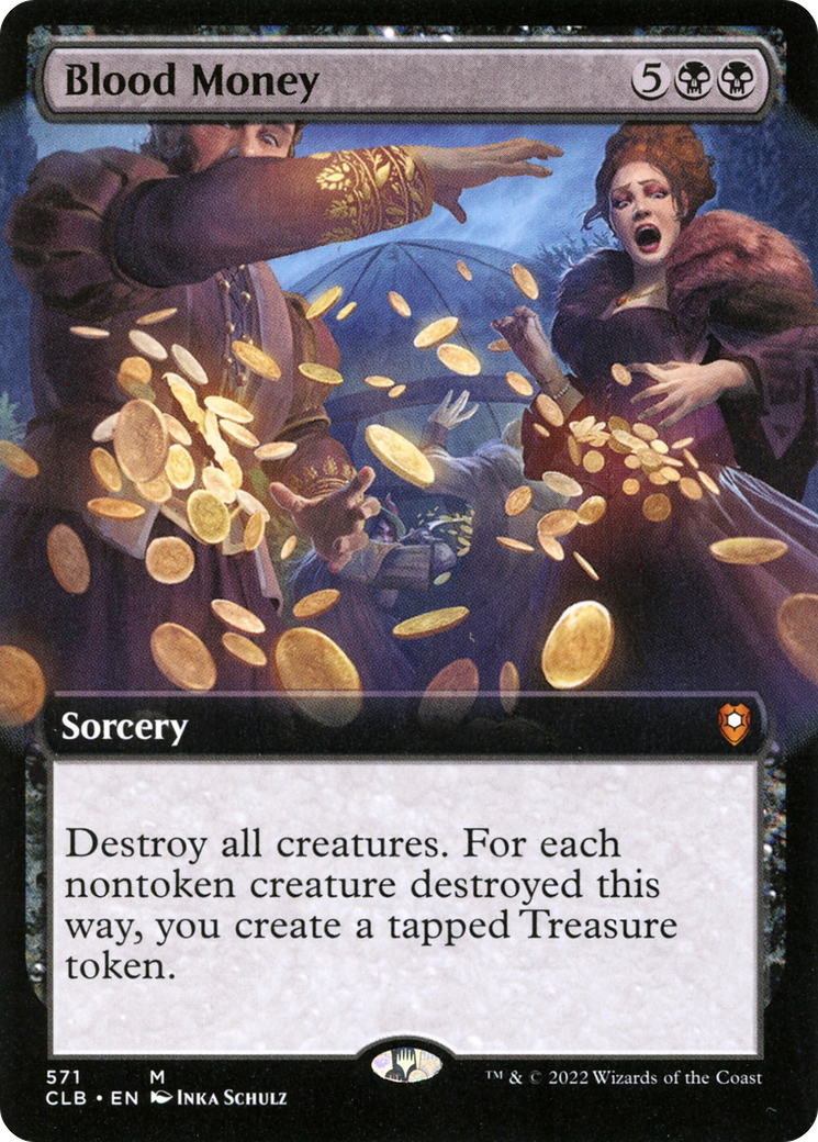 Blood Money (Extended Art) (CLB-571) [Commander Legends: Battle for Baldur's Gate] Foil