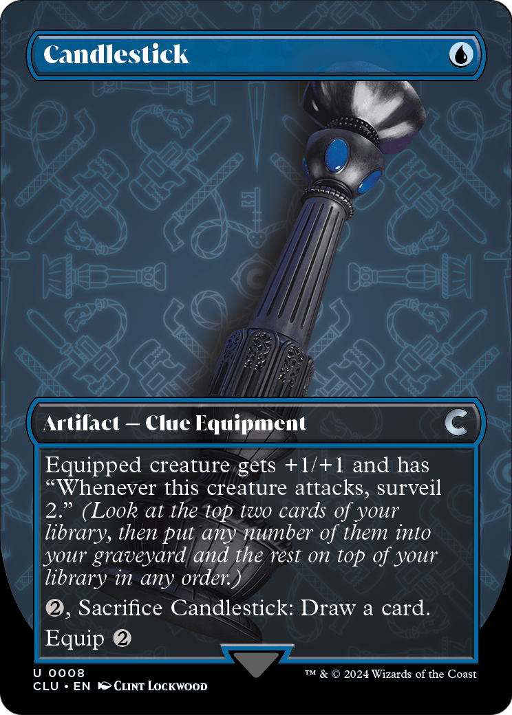 Candlestick (Borderless) (CLU-008) [Ravnica: Clue Edition]