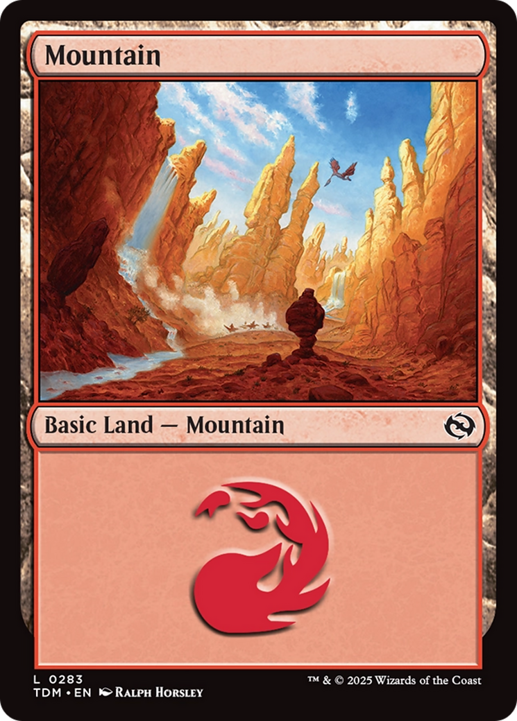 Mountain (TDM-283) [Tarkir: Dragonstorm] Foil