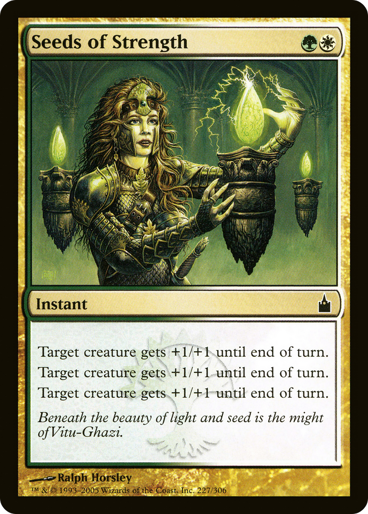 Seeds of Strength (RAV-227) [Ravnica: City of Guilds] Foil