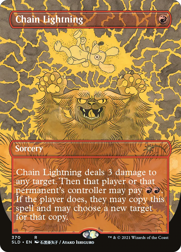 Chain Lightning (SLD-370) (Borderless) [Secret Lair Drop]