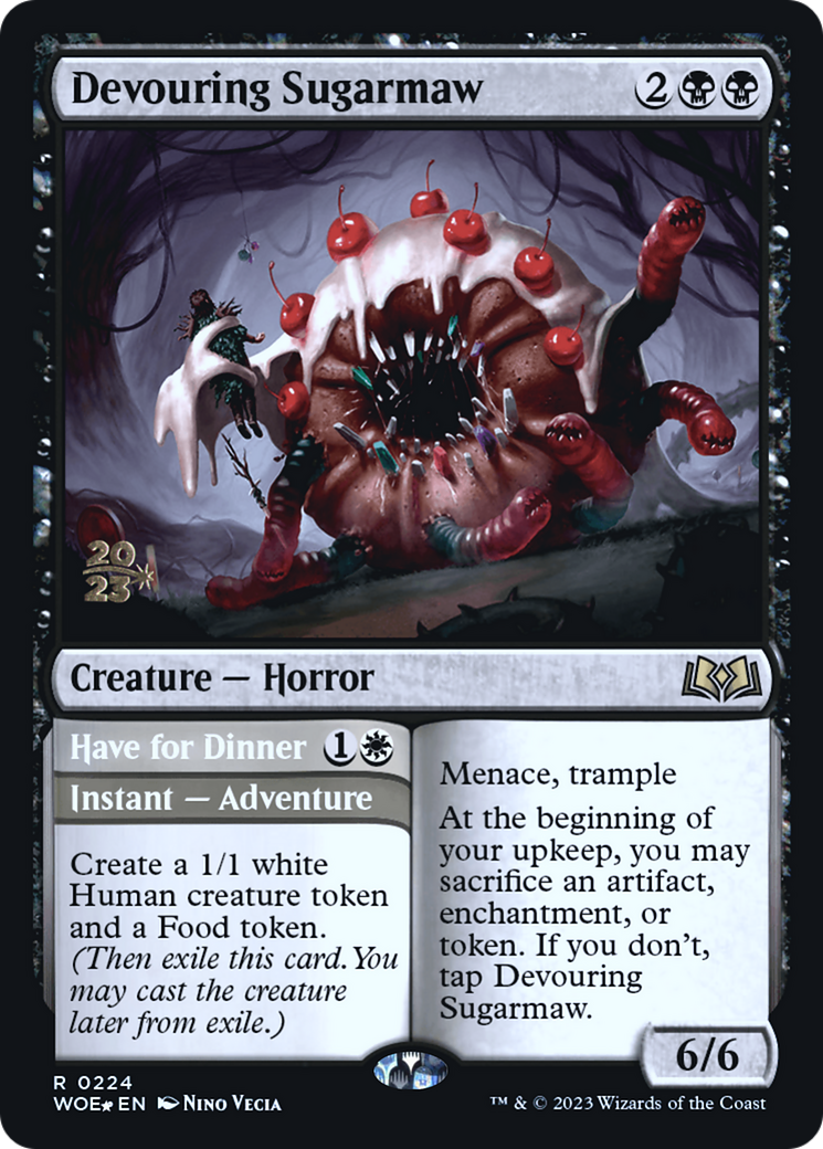 Devouring Sugarmaw (PRE-224) [Wilds of Eldraine Promos] Foil