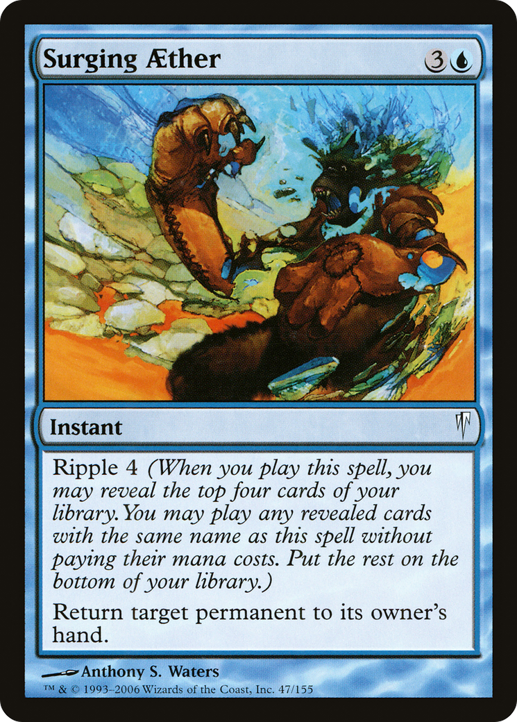 Surging Aether (CSP-047) [Coldsnap] Foil