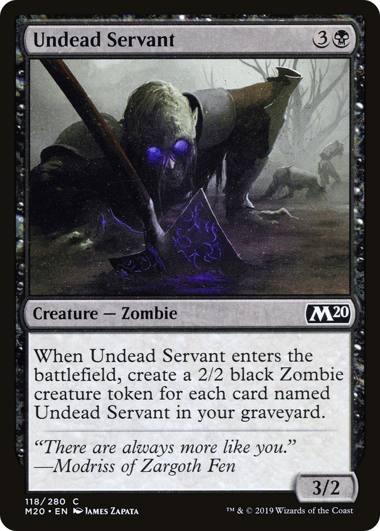 Undead Servant (M20-118) [Core Set 2020] Foil