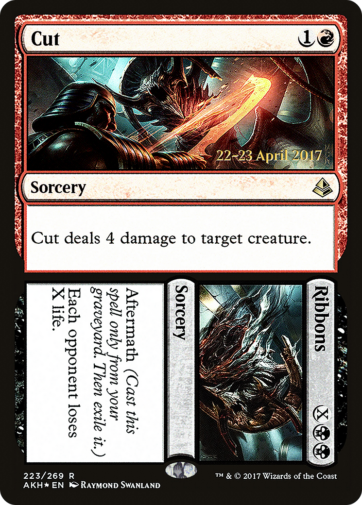 Cut // Ribbons (PRE-223S) [Amonkhet Promos] Foil