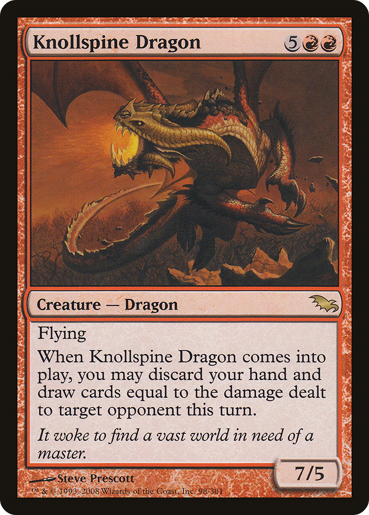 Knollspine Dragon (SHM-098) [Shadowmoor] Foil