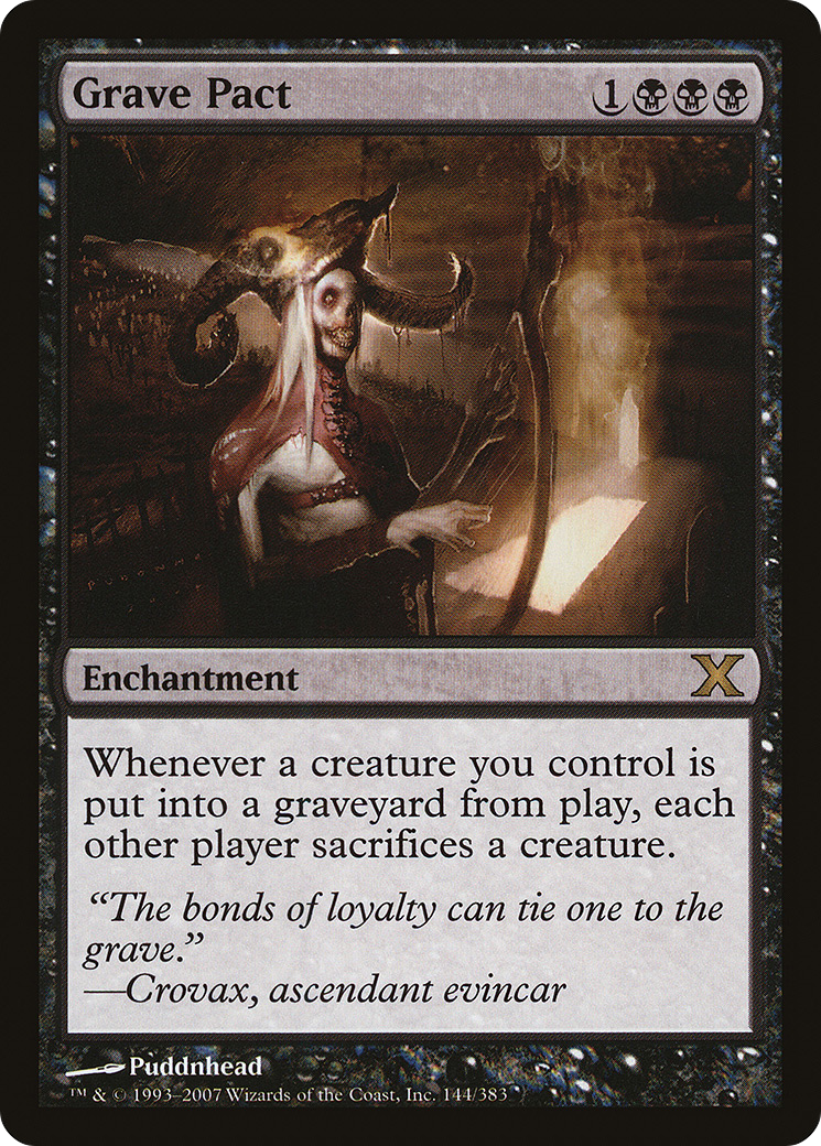 Grave Pact (10E-144) [Tenth Edition] Foil