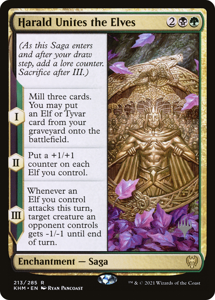 Harald Unites the Elves (PPKHM-213) [Promo Pack: Kaldheim Promos] Foil