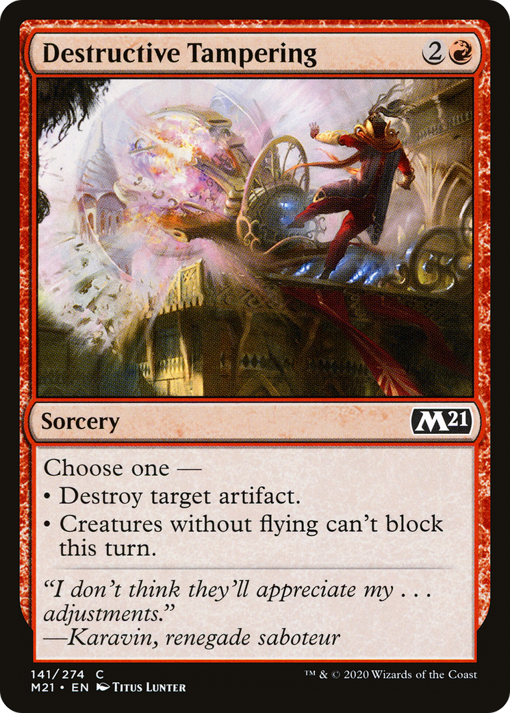 Destructive Tampering (M21-141) [Core Set 2021]