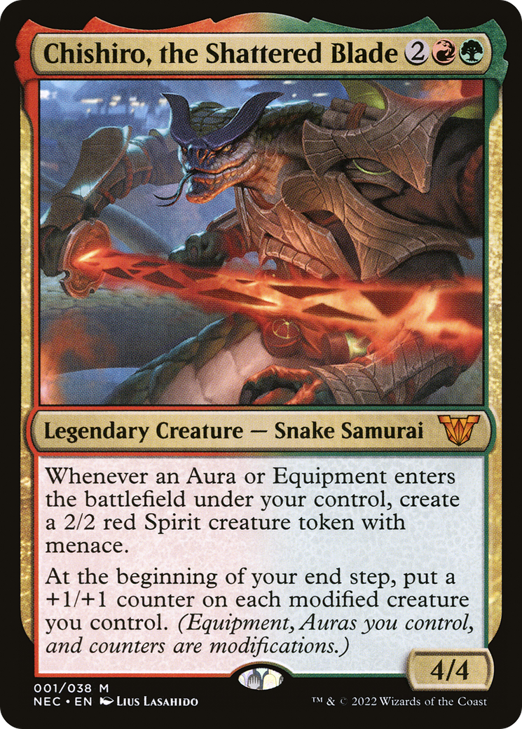 Chishiro, the Shattered Blade (NEC-001) [Neon Dynasty Commander]