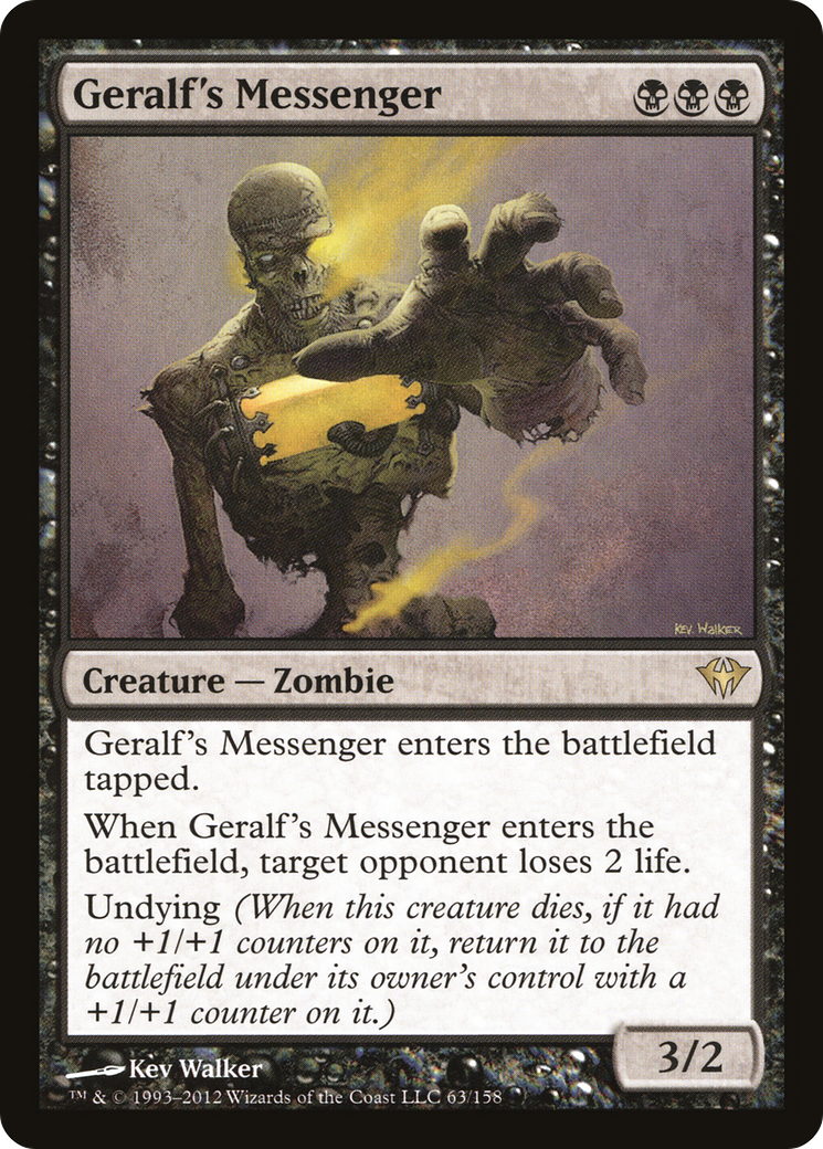 Geralf's Messenger (DKA-063) [Dark Ascension] Foil