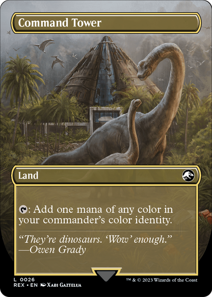 Command Tower (Borderless) (REX-026) [Jurassic World Collection] Foil