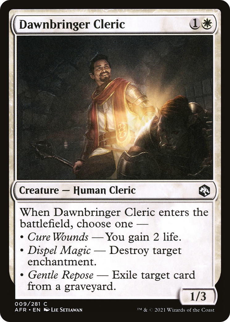 Dawnbringer Cleric (AFR-009) [Adventures in the Forgotten Realms]