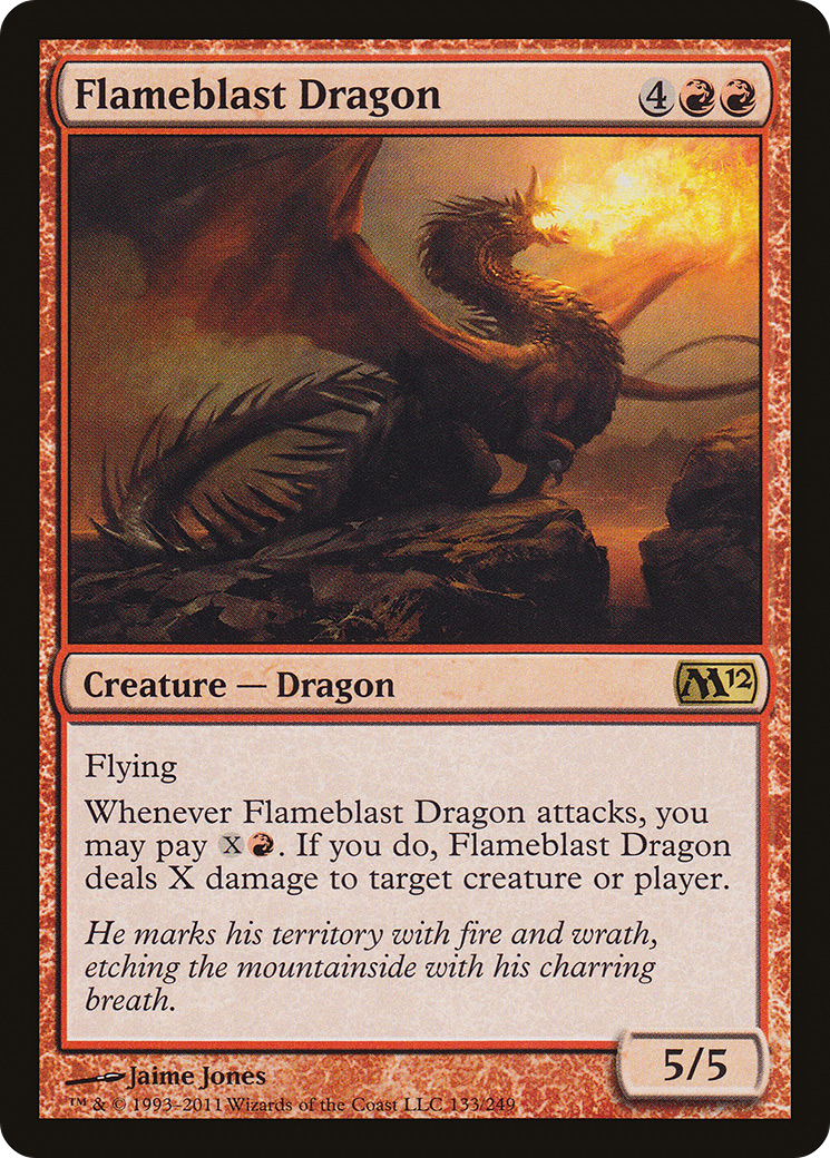 Flameblast Dragon (M12-133) [Magic 2012] Foil