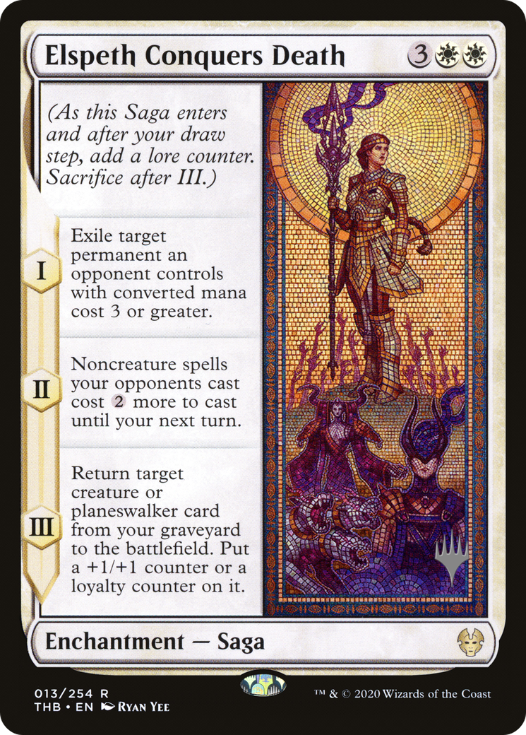 Elspeth Conquers Death (PPTHB-013) [Promo Pack: Theros Beyond Death Promos]
