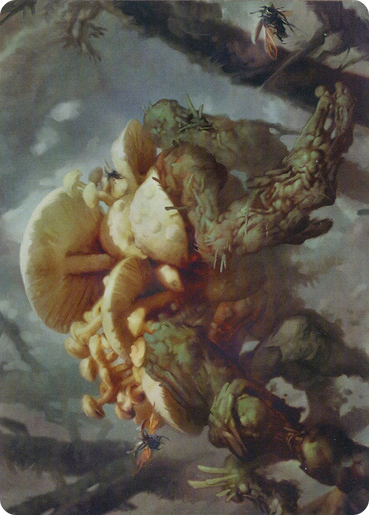 Swarm Shambler // Swarm Shambler (AZNR-073) (Borderless) [Zendikar Rising Art Series] Foil