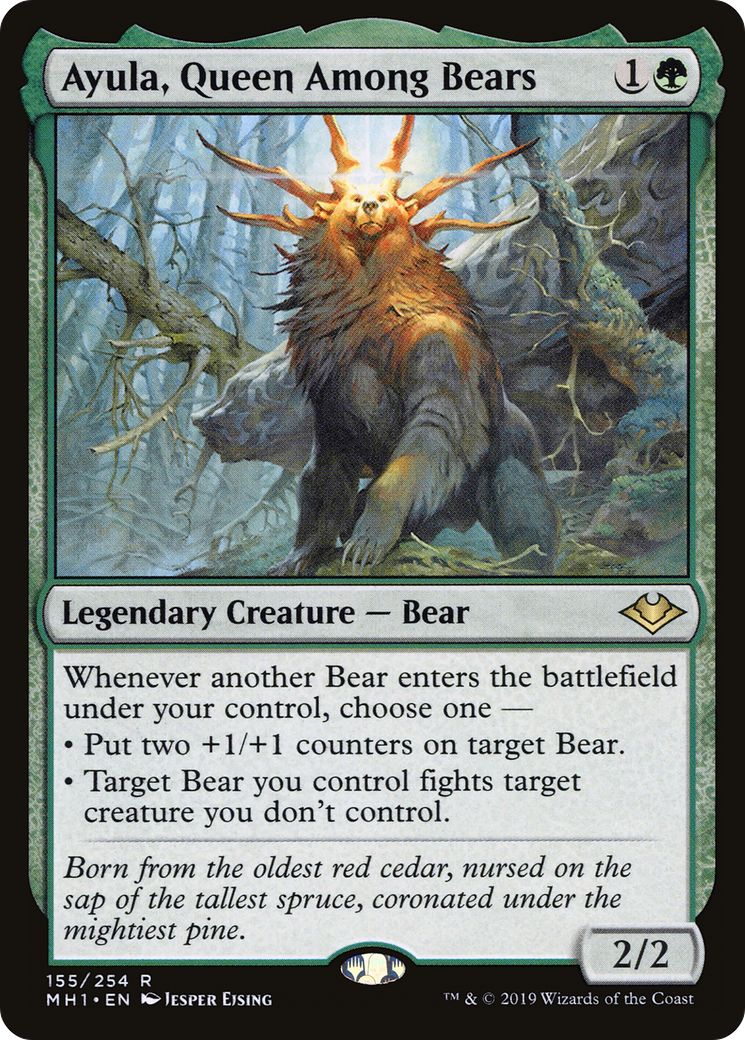 Ayula, Queen Among Bears (MH1-155) [Modern Horizons] Foil