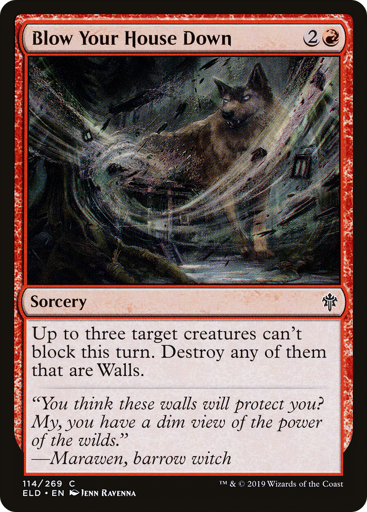 Blow Your House Down (ELD-114) [Throne of Eldraine] Foil