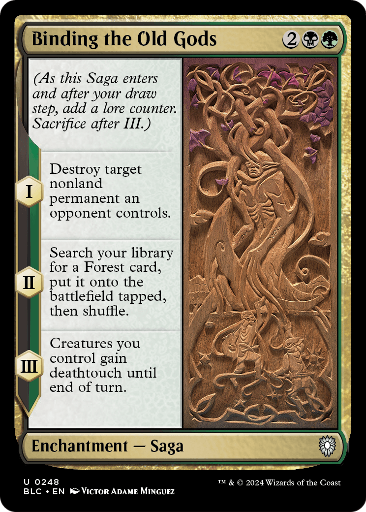 Binding the Old Gods (BLC-248) [Bloomburrow Commander]