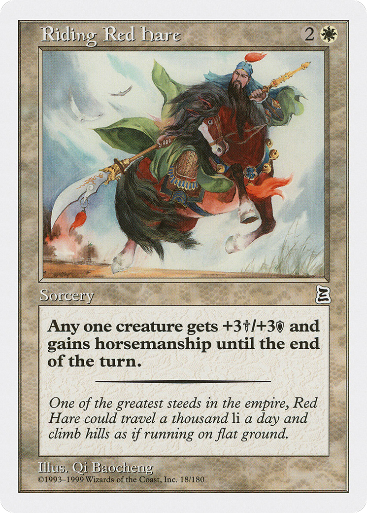 Riding Red Hare (PTK-018) [Portal Three Kingdoms]