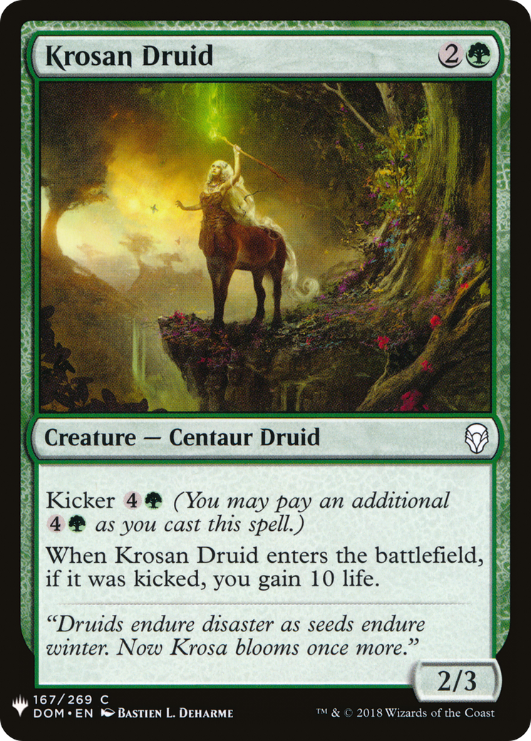 Krosan Druid (LIST-DOM-167) [The List]