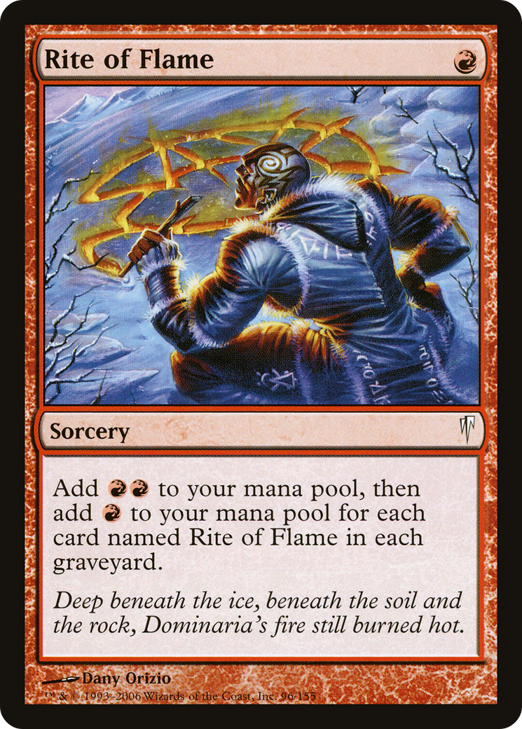 Rite of Flame (CSP-096) [Coldsnap] Foil