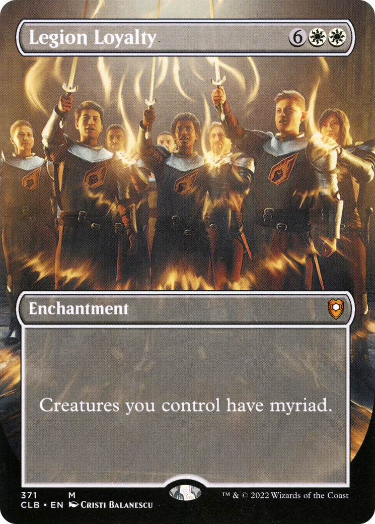 Legion Loyalty (Borderless) (CLB-371) [Commander Legends: Battle for Baldur's Gate] Foil