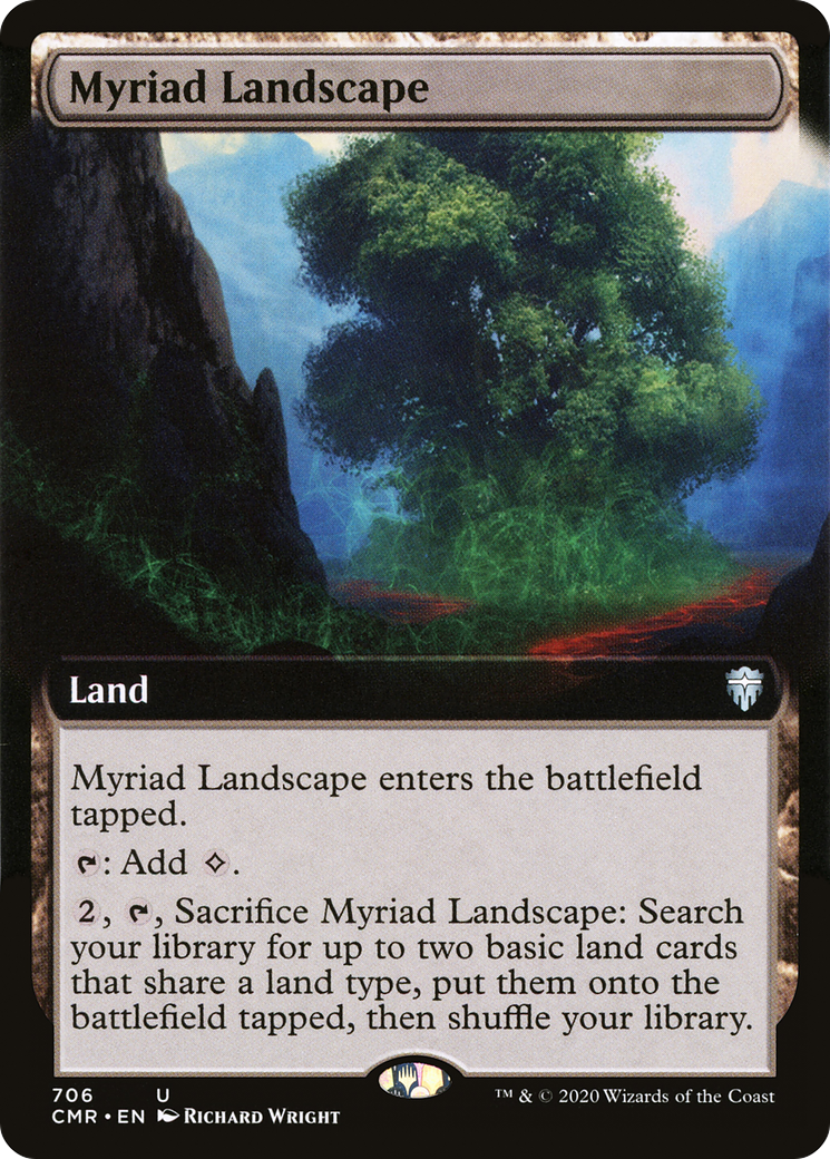 Myriad Landscape (Extended Art) (CMR-706) [Commander Legends]