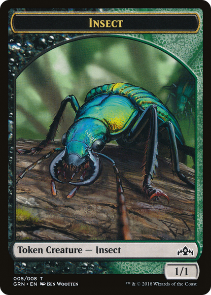 Saproling // Insect (TGK1-005) [GRN Guild Kit Tokens]