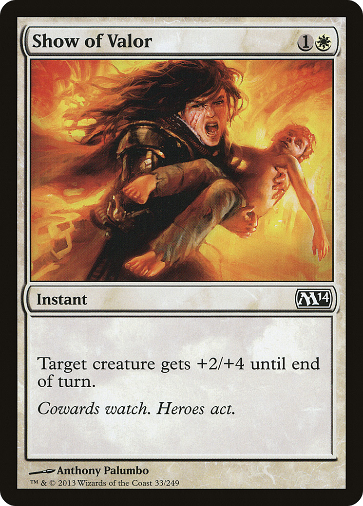 Show of Valor (M14-033) [Magic 2014]