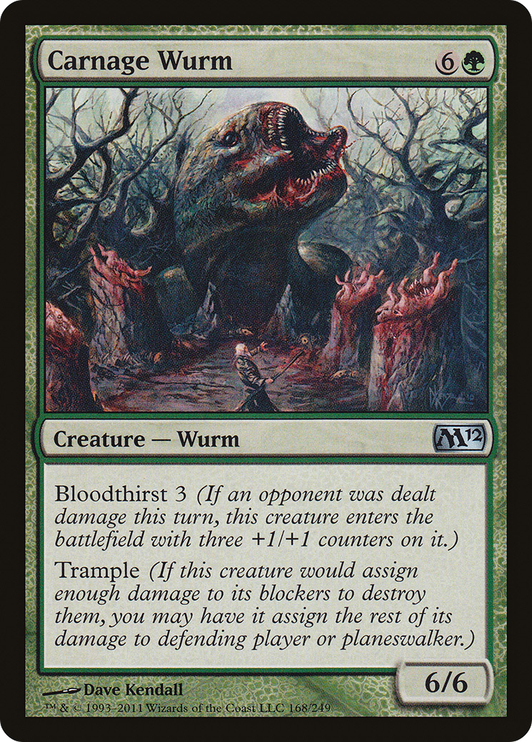 Carnage Wurm (M12-168) [Magic 2012]