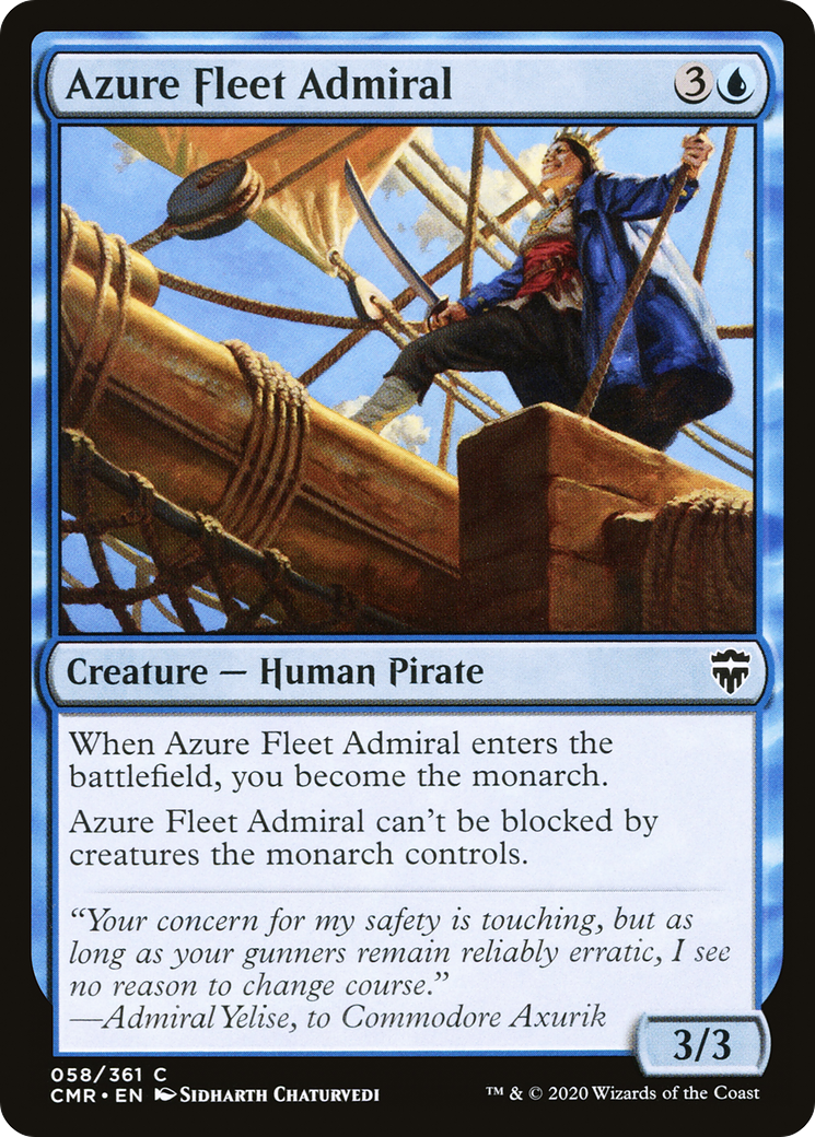 Azure Fleet Admiral (CMR-058) [Commander Legends]
