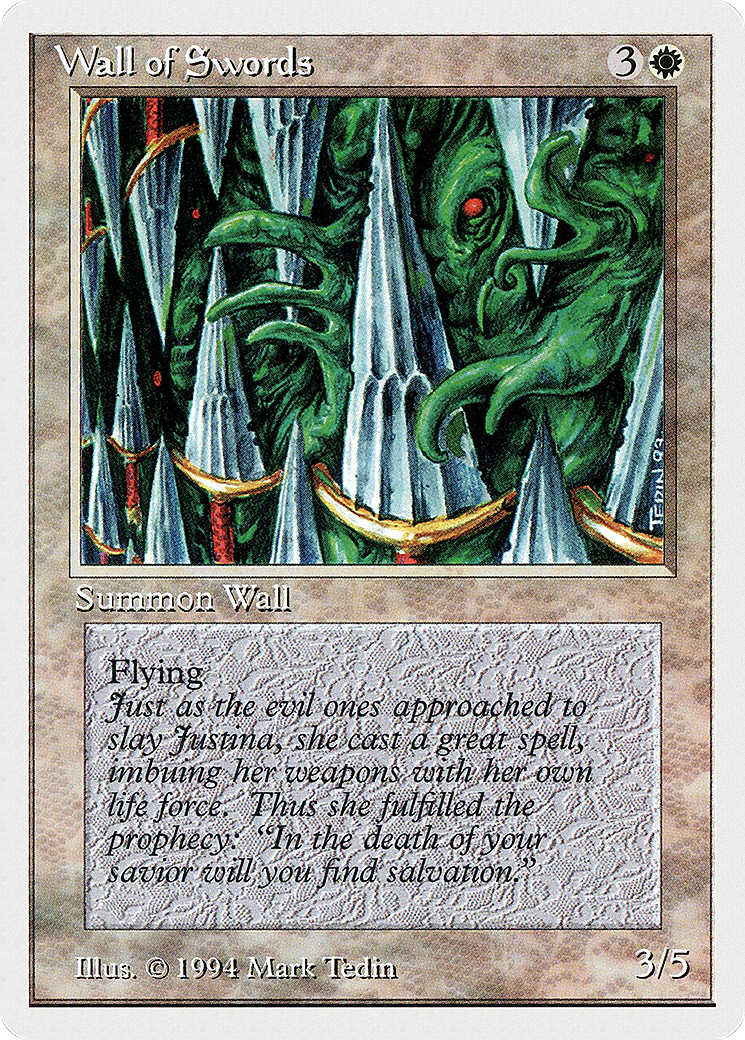 Wall of Swords (SUM-043) [Summer Magic / Edgar]