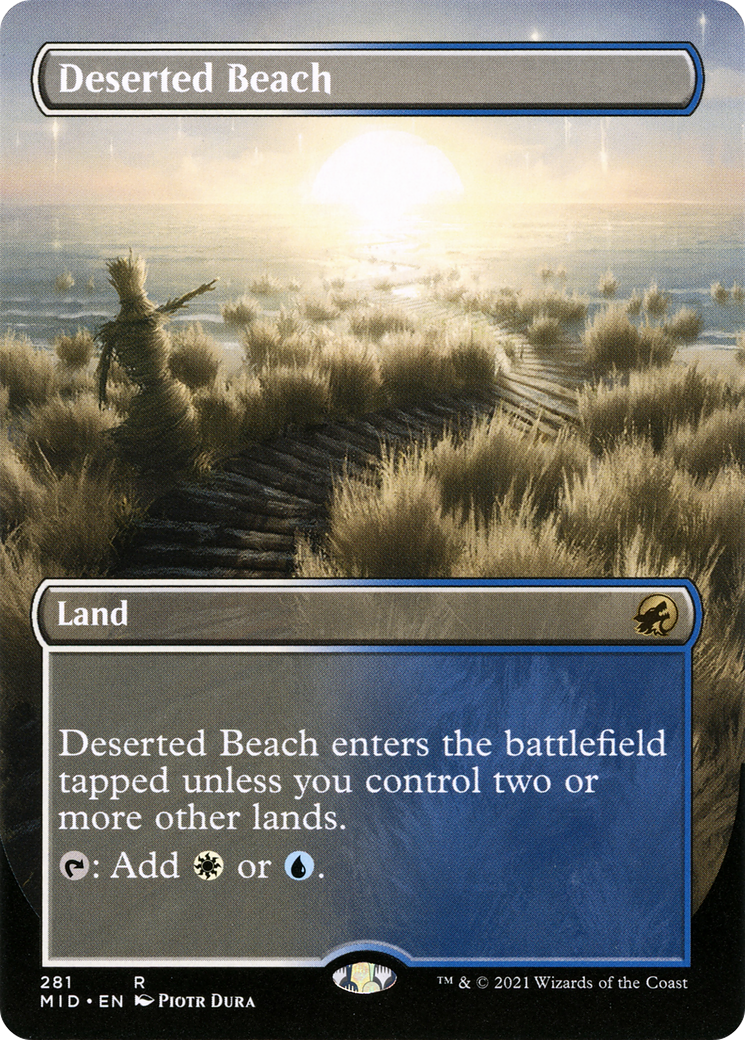 Deserted Beach (Borderless) (MID-281) [Innistrad: Midnight Hunt]
