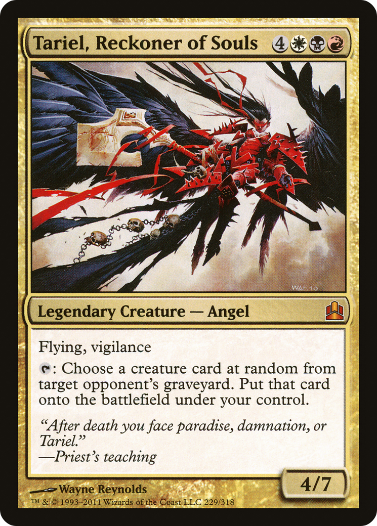 Tariel, Reckoner of Souls (CMD-229) [Commander 2011]